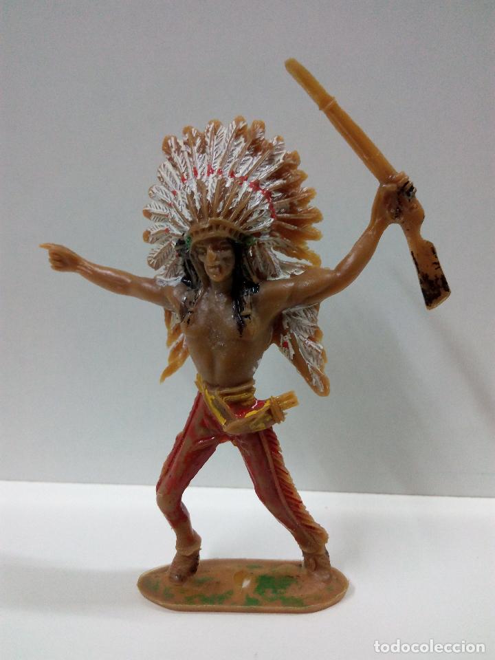 Figuras de goma y PVC: GUERRERO INDIO . COMANSI - Foto 1