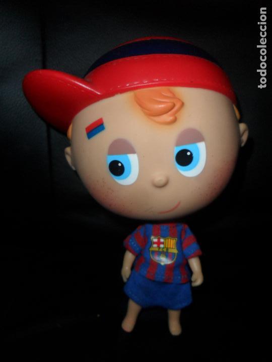 Gummi- und PVC-Figuren: MASCOTA FUTBOL CLUB BARCELONA - MU&Ntilde;ECO 20 CM. - 2011-