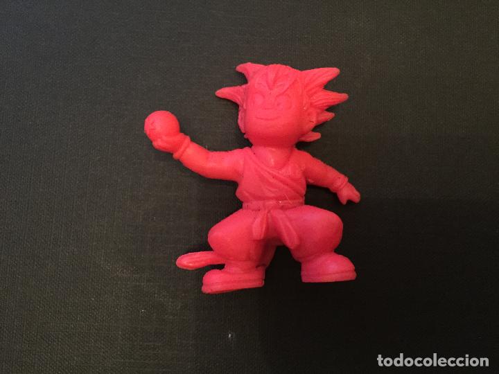 Figuras de Goma y PVC: Figura de goma \ Son Goku - Tipo 6 rosa \ Bola de Drag&oacute;n \ Matutano - 1986