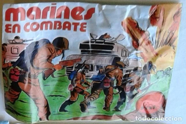Figuras de goma y PVC: SOBRE MARINES EN COMBATE - Foto 1