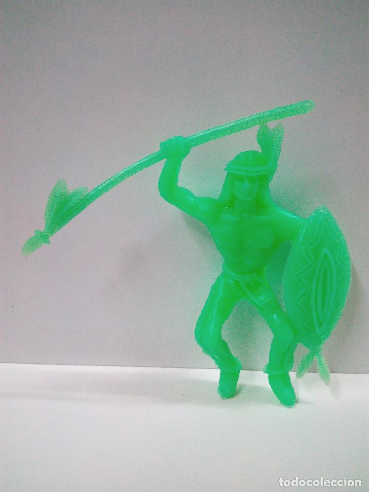 Figuras de goma y PVC: GUERRERO INDIO PARA CABALLO . COMANSI . MONOCOLOR - Foto 1