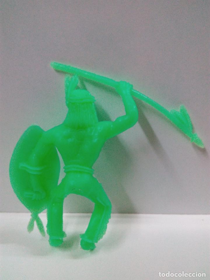 Figuras de goma y PVC: GUERRERO INDIO PARA CABALLO . COMANSI . MONOCOLOR - Foto 2