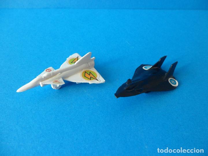 Figuras de Goma y PVC: Lote de 2 Aviones de pl&aacute;stico Premium - Ring Raiders Phoskitos 1991