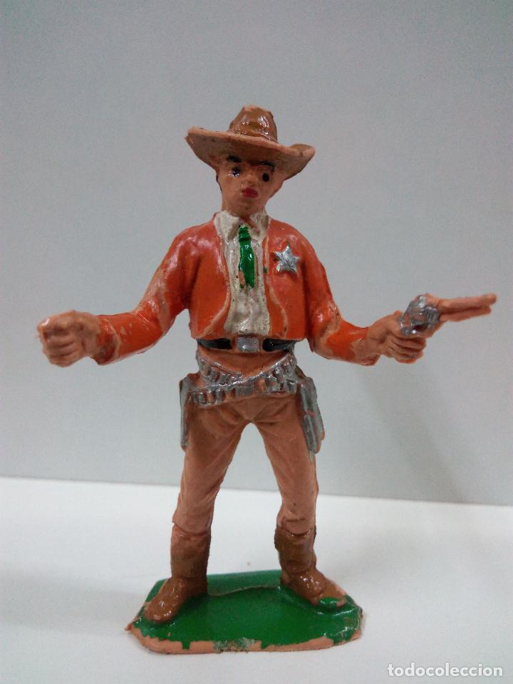 Figuras de goma y PVC: FIGURA DE SHERIFF . COMANSI . A&Ntilde;OS 60 - Foto 1