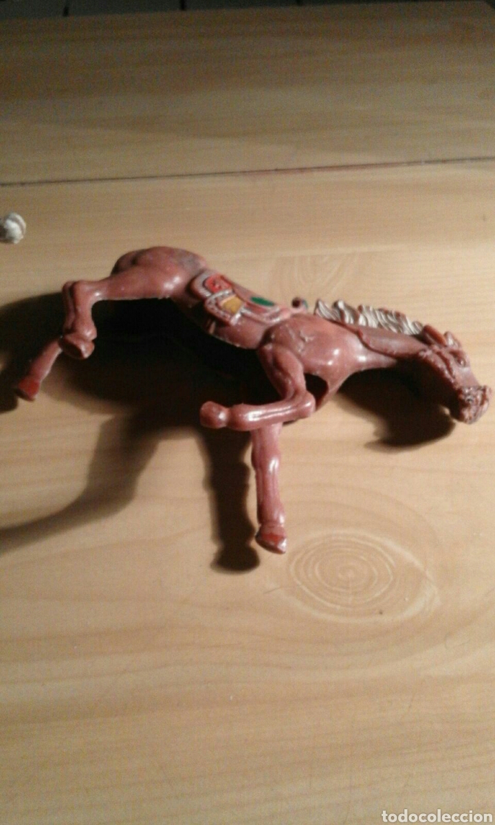 Figuras de goma y PVC: DOS CABALLOS DE PLASTICO LAFREDO. - Foto 4