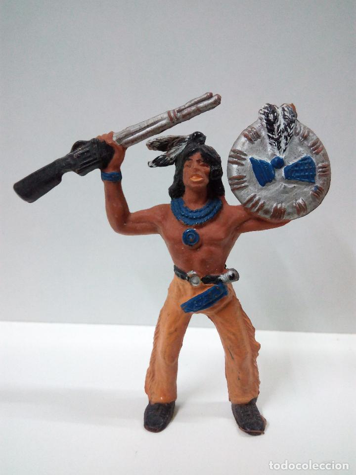 Figuras de goma y PVC: GUERRERO INDIO . COMANSI - Foto 1