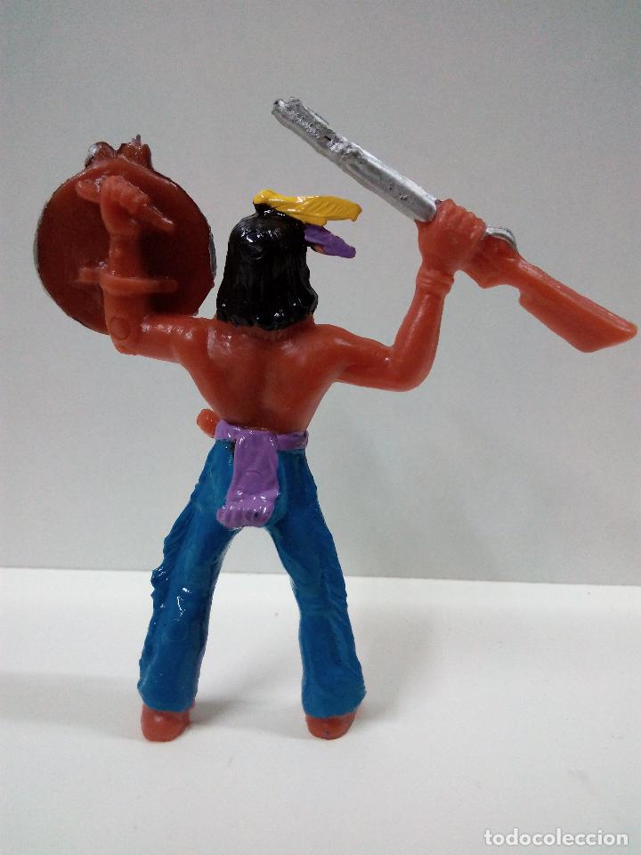 Figuras de goma y PVC: GUERRERO INDIO . COMANSI - Foto 2