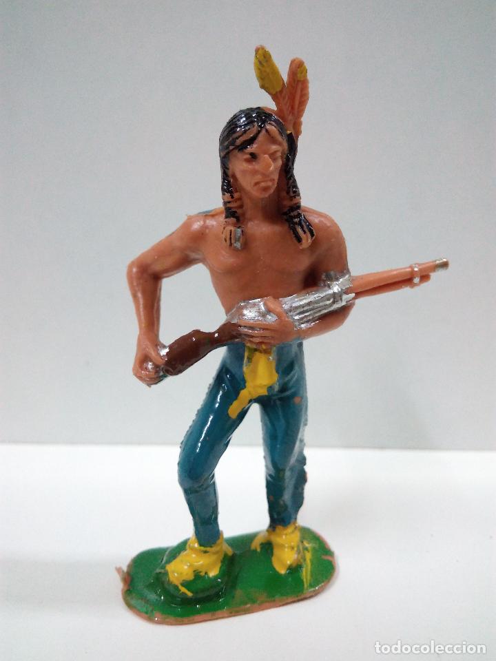 Figuras de goma y PVC: GUERRERO INDIO . JECSAN - Foto 1