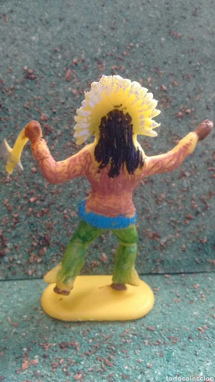 Figuras de goma y PVC: Figura del Oeste Indio en Pl&aacute;stico. 80 mm. - Foto 2