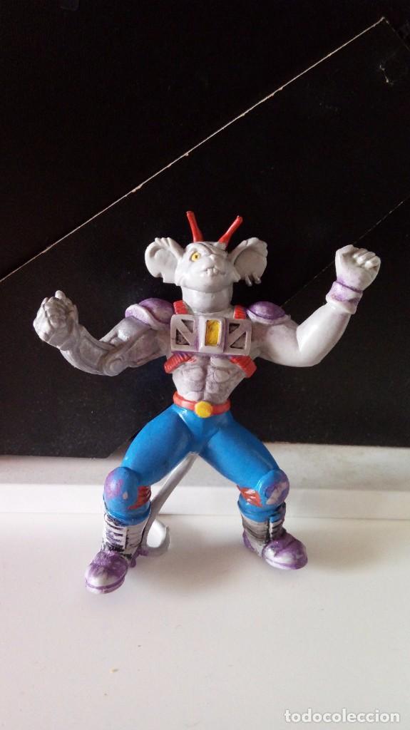 Rubber and PVC Figures: Antigua Figura Pvc Moto Ratones de Marte. Original de Yolanda. A&ntilde;os 90.