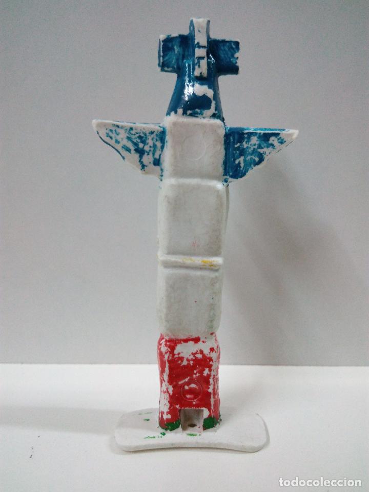 Figuras de goma y PVC: TOTEM INDIO . COMANSI . EN PLASTICO PINTADO - Foto 2