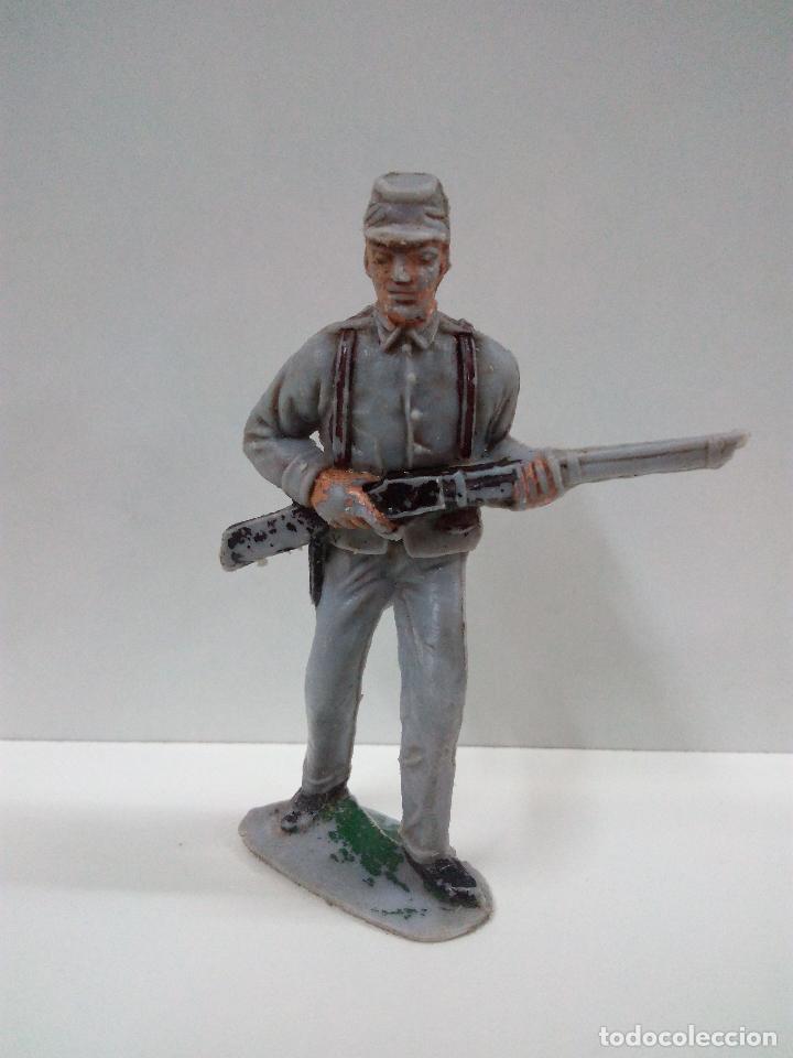 Figuras de goma y PVC: SOLDADO CONFEDERADO . JECSAN - Foto 1