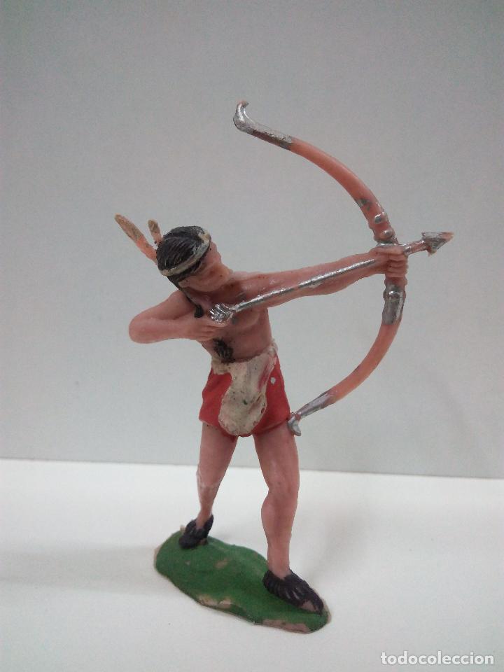 Figuras de goma y PVC: GUERERO INDIO . REAMSA . EN PLASTICO - Foto 1