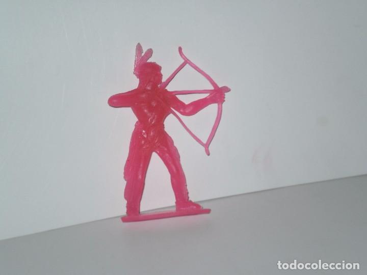 Figuras de goma y PVC: FIGURA DE INDIO COLECCIONABLE , EN PLASTICO . COMANSI . - Foto 1