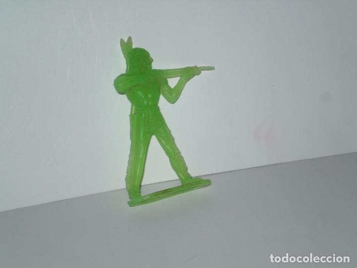 Figuras de goma y PVC: FIGURA DE INDIO COLECCIONABLE , EN PLASTICO . COMANSI . - Foto 1