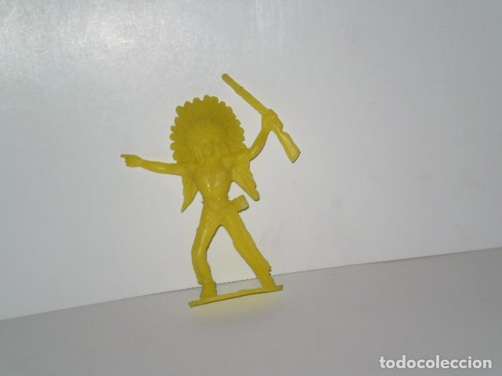 Figuras de goma y PVC: FIGURA DE INDIO COLECCIONABLE , EN PLASTICO . COMANSI . - Foto 1