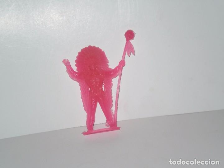Figuras de goma y PVC: FIGURA DE INDIO COLECCIONABLE , EN PLASTICO . COMANSI . - Foto 1