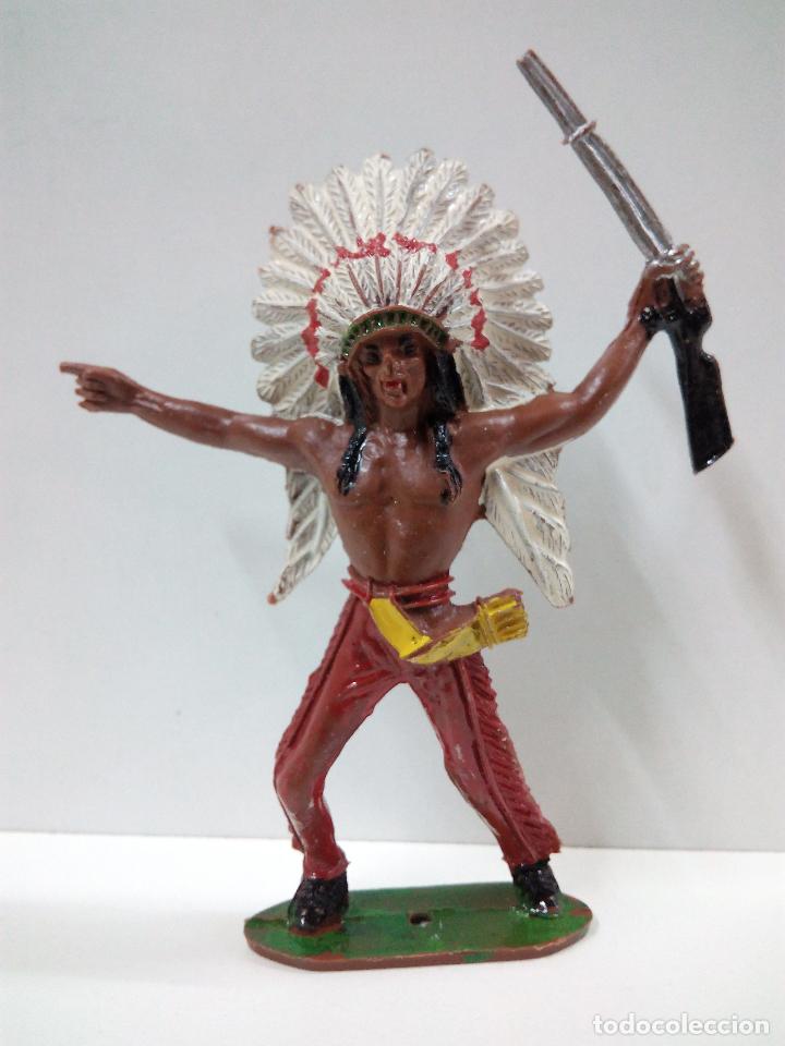 Figuras de goma y PVC: JEFE INDIO . COMANSI - Foto 1