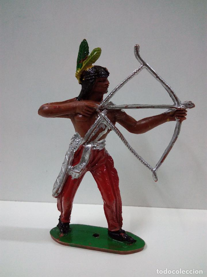 Figuras de goma y PVC: GUERRERO INDIO CON ARCO . COMANSI - Foto 1