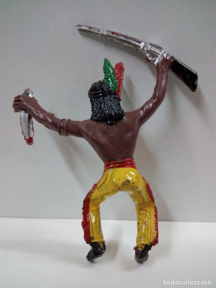 Figuras de goma y PVC: GUERRERO INDIO PARA CABALLO . COMANSI - Foto 2