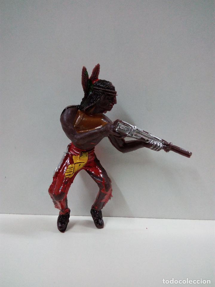 Figuras de goma y PVC: GUERRERO INDIO PARA CABALLO . COMANSI - Foto 1