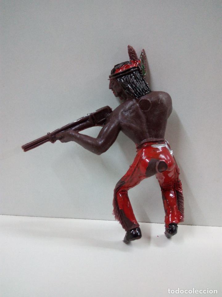 Figuras de goma y PVC: GUERRERO INDIO PARA CABALLO . COMANSI - Foto 2