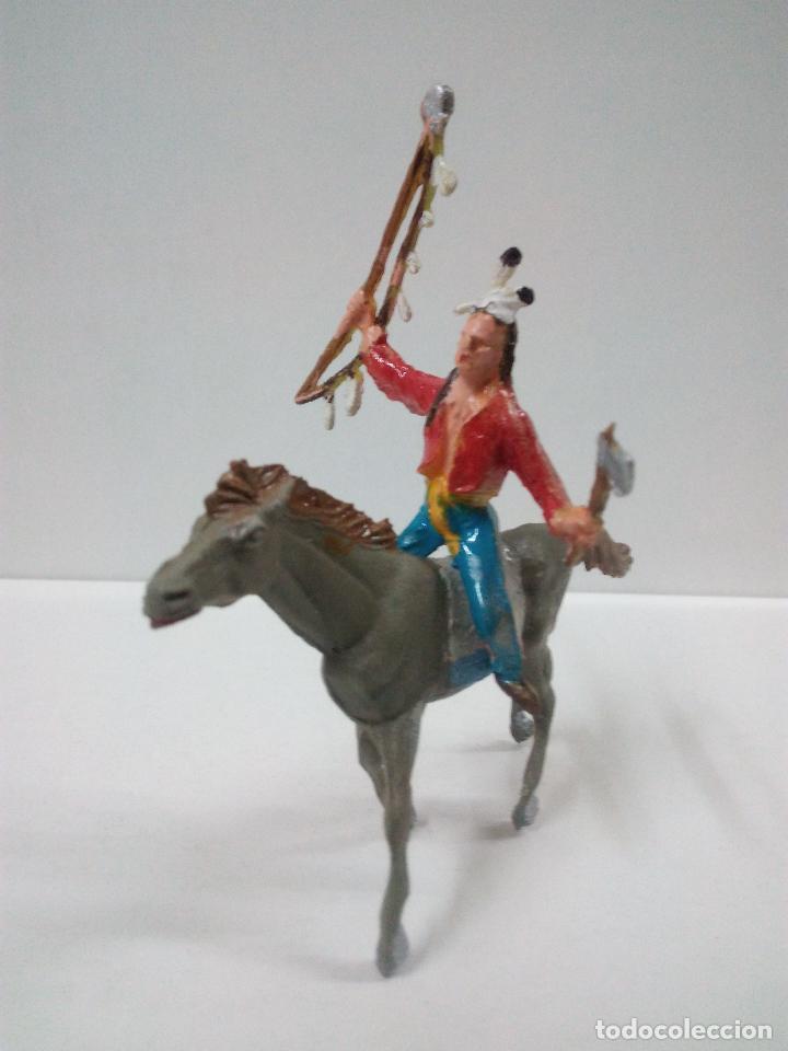 Figuras de goma y PVC: GUERRERO INDIO A CABALLO - Foto 2