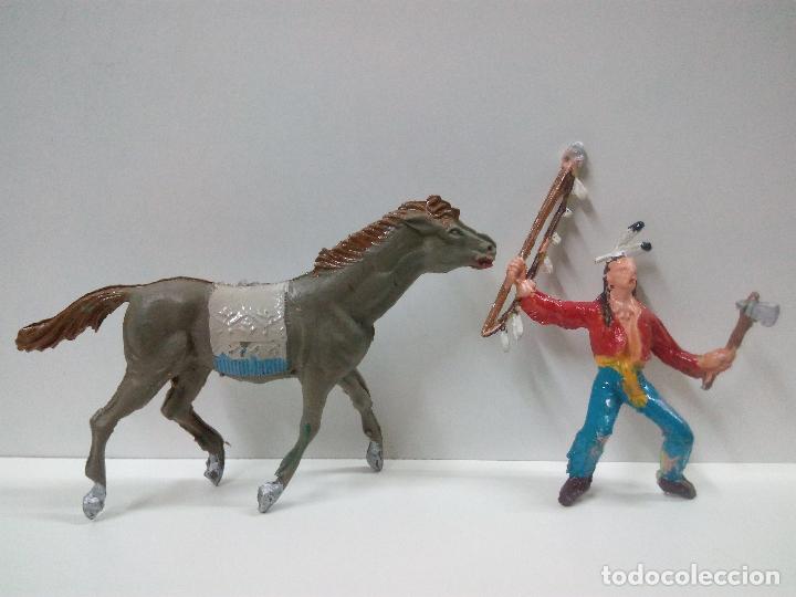 Figuras de goma y PVC: GUERRERO INDIO A CABALLO - Foto 5