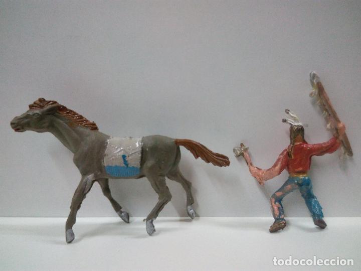 Figuras de goma y PVC: GUERRERO INDIO A CABALLO - Foto 6