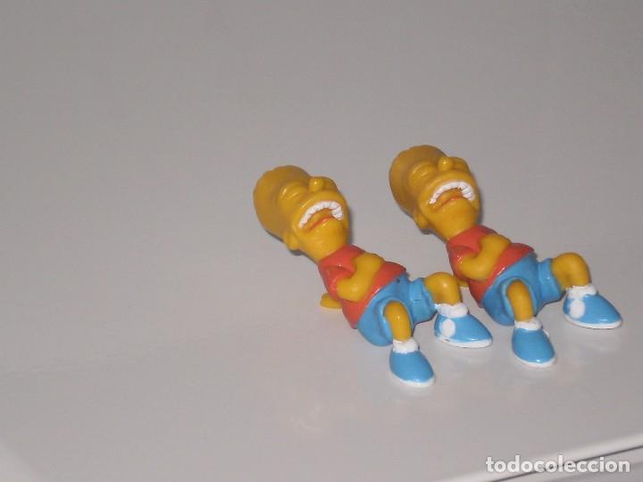 Figuras de goma y PVC: LOTE DE 2 FIGURITAS SERIE LOS SIMPSON , BART . 5 CMS - Foto 1
