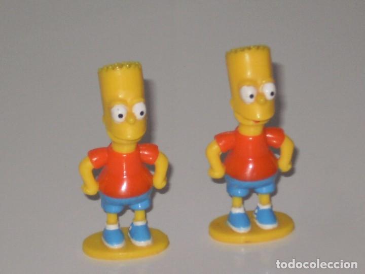 Figuras de goma y PVC: LOTE DE 2 FIGURITAS SERIE LOS SIMPSON , BART . 4 CMS - Foto 1