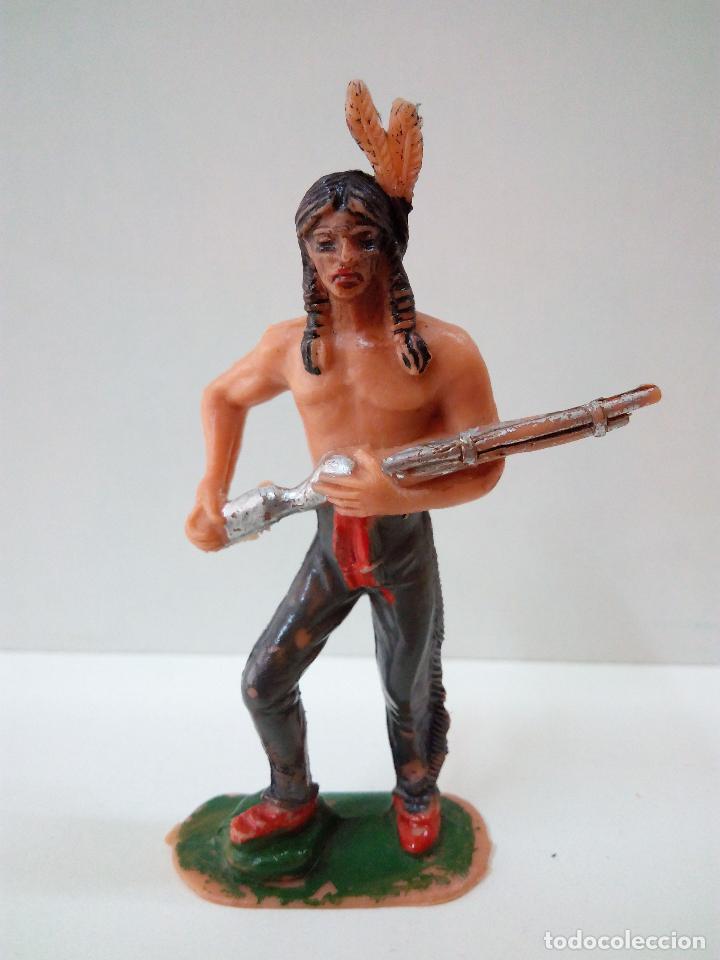 Figuras de goma y PVC: GUERRERO INDIO . JECSAN - Foto 1