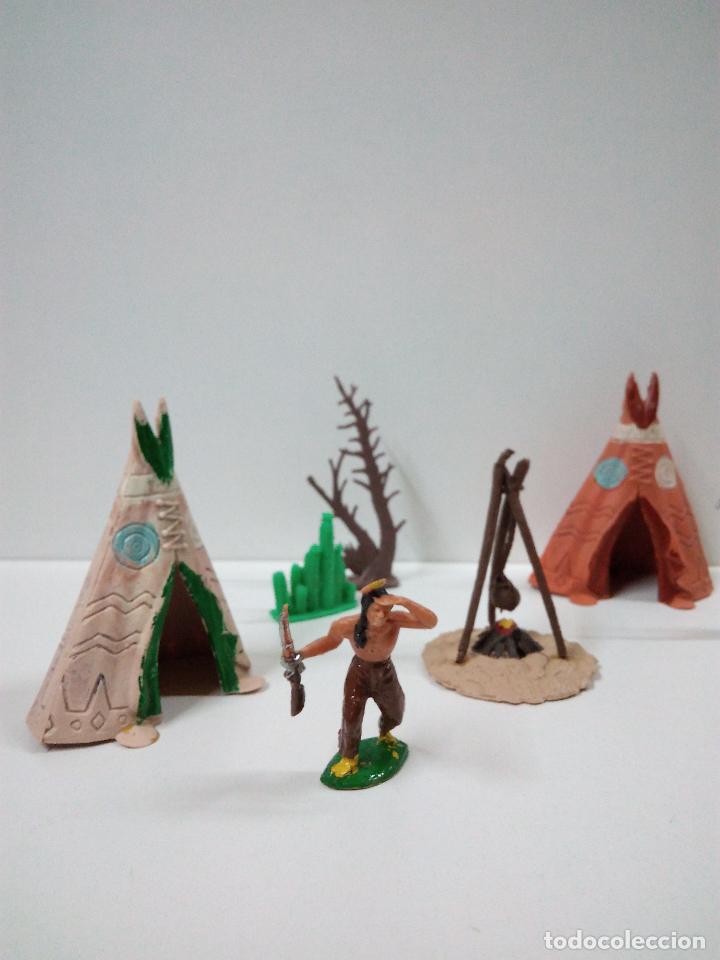 Figuras de goma y PVC: POBLADO INDIO . FIGURAS TIENDAS Y COMPLEMENTOS - Foto 3