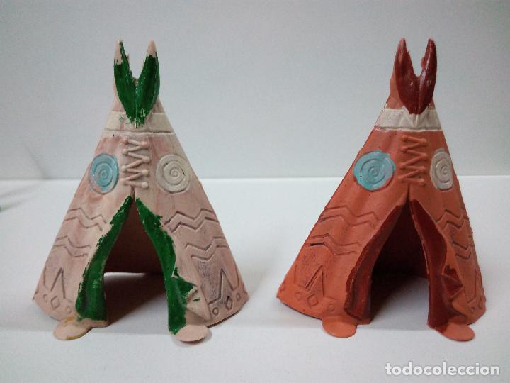 Figuras de goma y PVC: POBLADO INDIO . FIGURAS TIENDAS Y COMPLEMENTOS - Foto 7