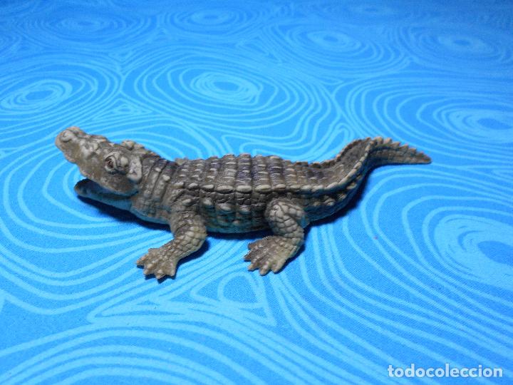 Figuras de goma y PVC: FIGURA COCODRILO MIDE UNOS 9 CM REF (1) - Foto 4