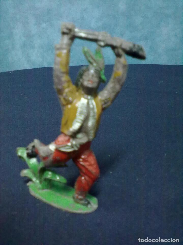 Figuras de goma y PVC: INDIO FUSIL EN ALTO - Foto 1