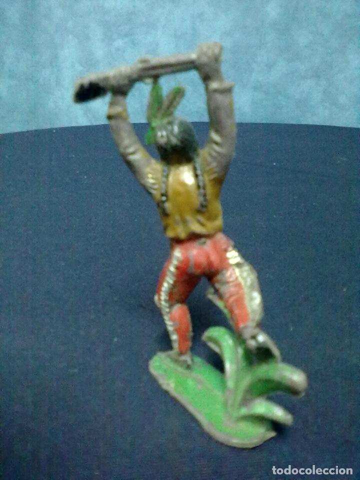 Figuras de goma y PVC: INDIO FUSIL EN ALTO - Foto 2