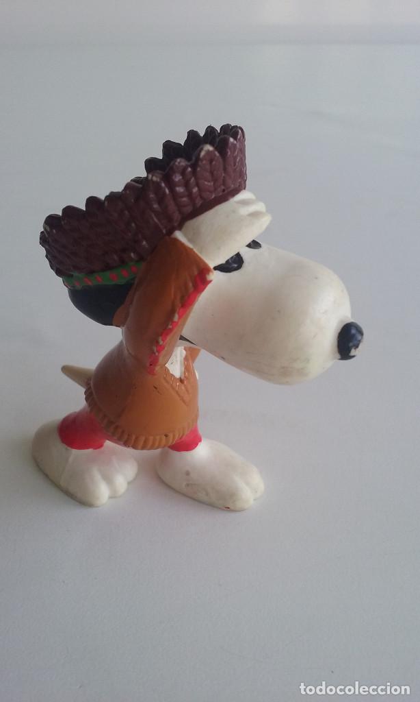 Figuras de goma y PVC: FIGURA EN GOMA SNOOPY INDIO. - Foto 1