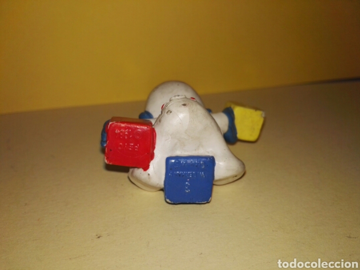 Figuras de goma y PVC: PITUFO BEBE CON CUBOS PVC - Foto 2