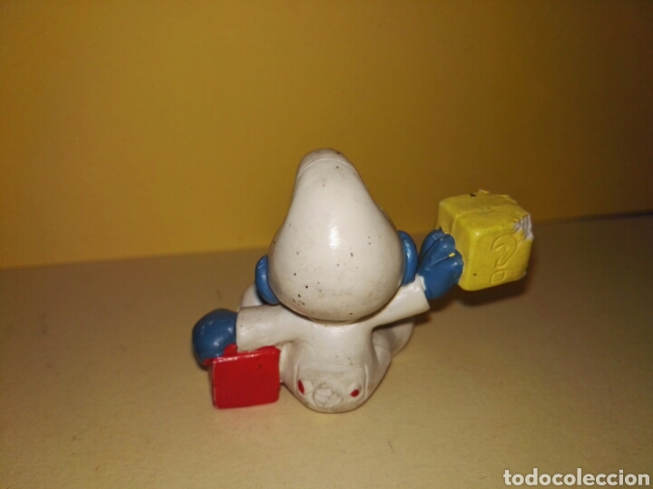 Figuras de goma y PVC: PITUFO BEBE CON CUBOS PVC - Foto 4