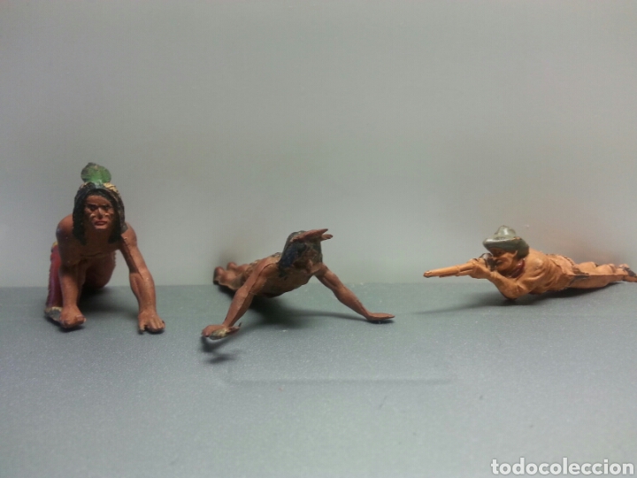 Figuras de goma y PVC: VAQUEROS INDIOS GAMA A&Ntilde;OS 50 - Foto 1
