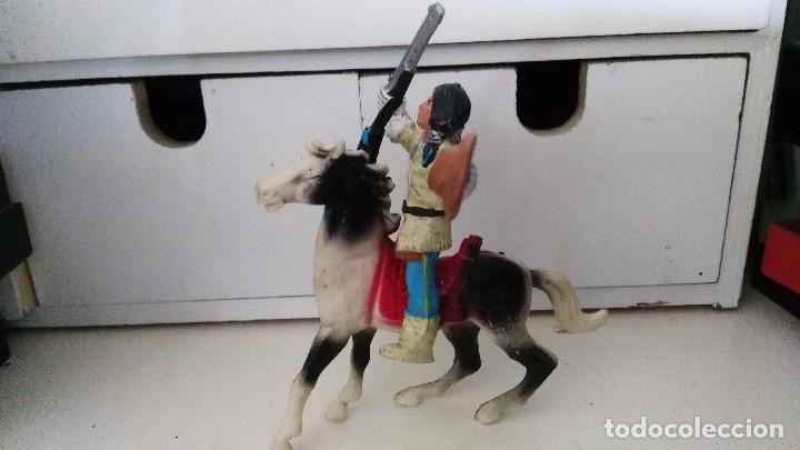 Figuras de goma y PVC: INDIO Y CABALLO - de comansi - Foto 1