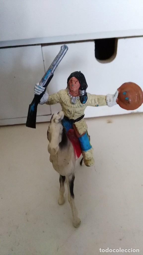 Figuras de goma y PVC: INDIO Y CABALLO - de comansi - Foto 2