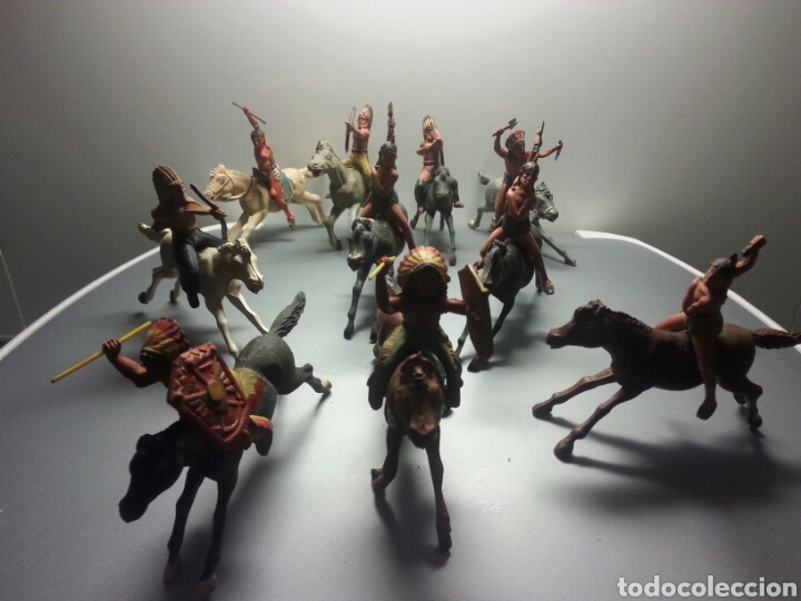 Figuras de goma y PVC: INDIOS GOMA GAMA A&Ntilde;OS 50 - Foto 1