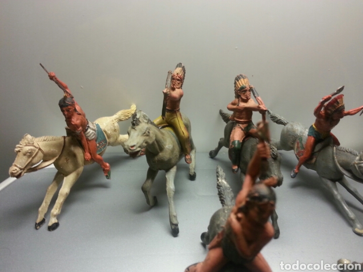 Figuras de goma y PVC: INDIOS GOMA GAMA A&Ntilde;OS 50 - Foto 2