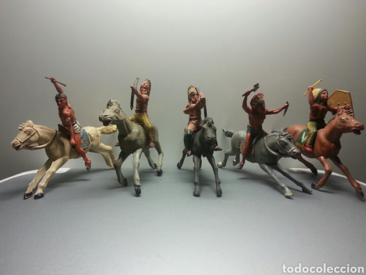 Figuras de goma y PVC: INDIOS GOMA GAMA A&Ntilde;OS 50 - Foto 3