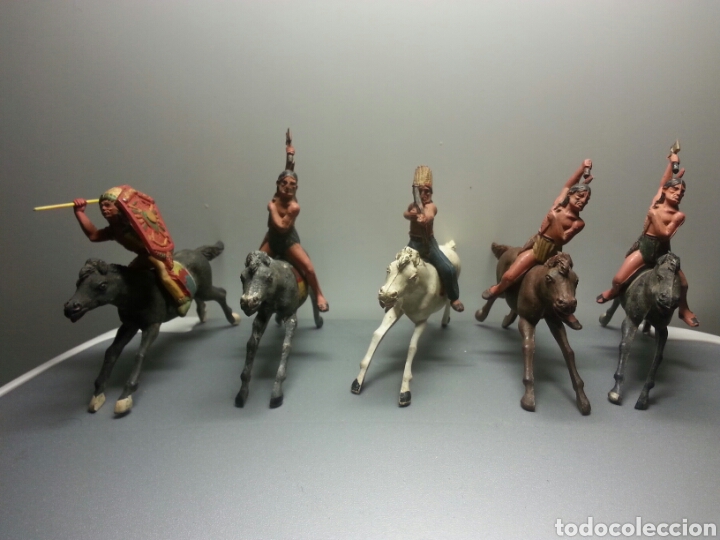 Figuras de goma y PVC: INDIOS GOMA GAMA A&Ntilde;OS 50 - Foto 4