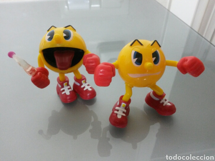 Figuras de goma y PVC: 2x FIGURA PVC PACMAN NBGI - Foto 1