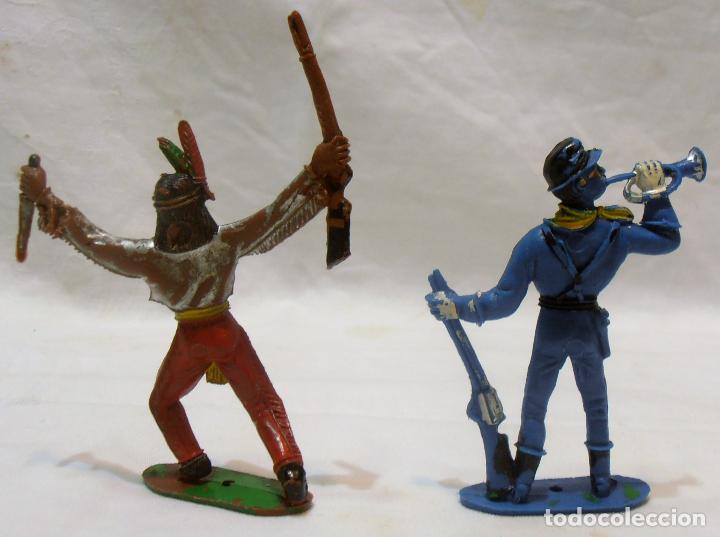 Figuras de goma y PVC: INDIO Y SOLDADO COMANSI - Foto 2