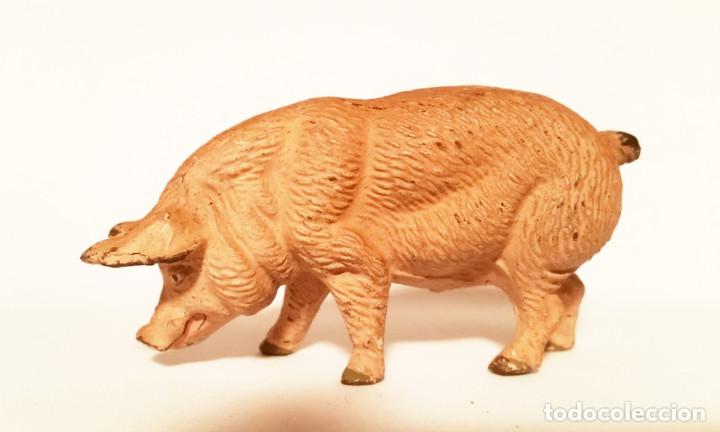 Figuras de goma y PVC: CERDO LINEOL 1930 - Foto 1